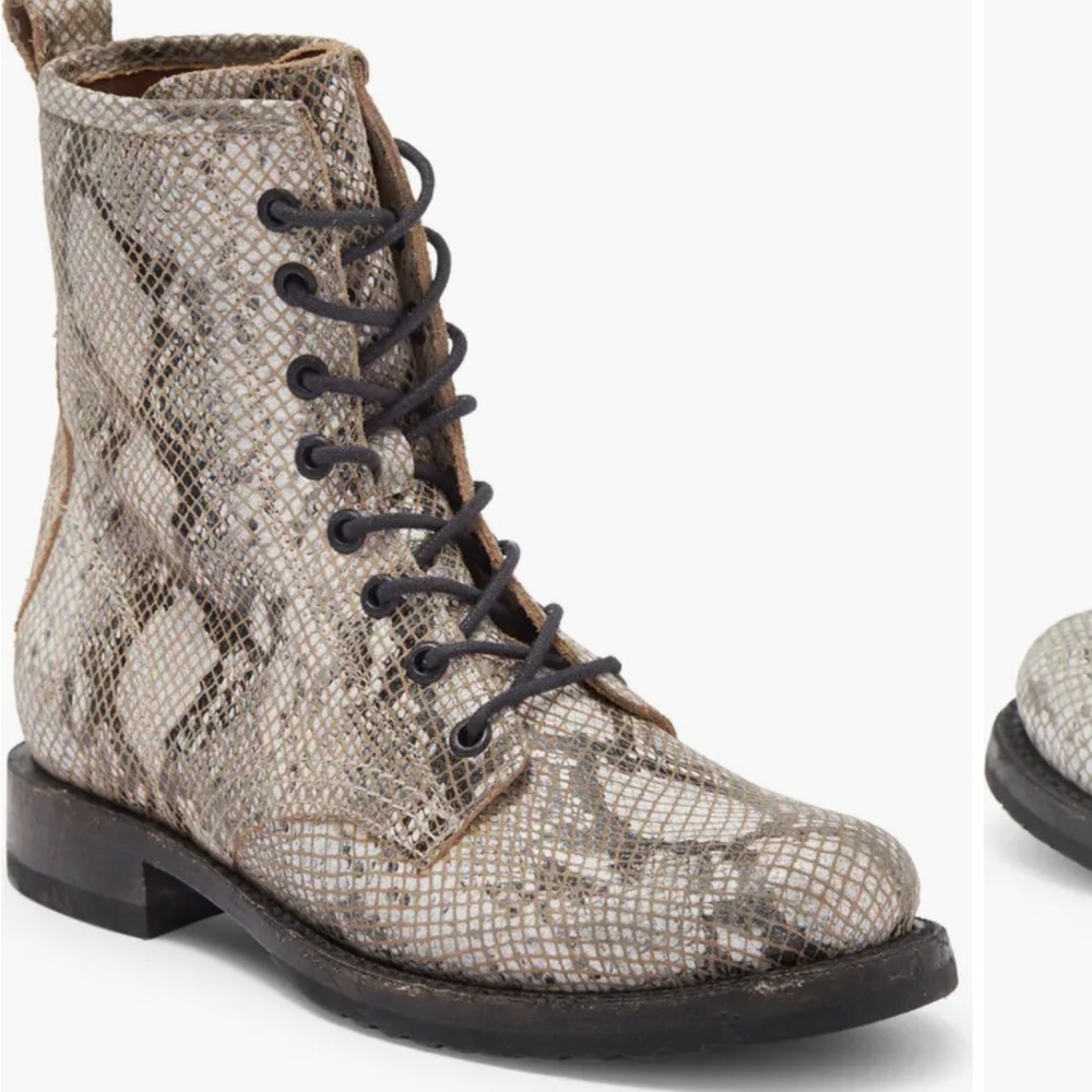 Frye snakeskin boots